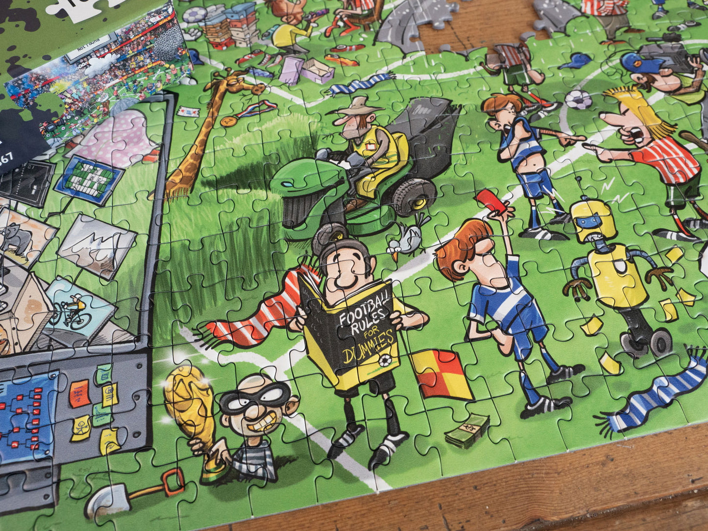 Chaos at The Football Tournament No.25 1000 Piece Jigsaw Puzzle