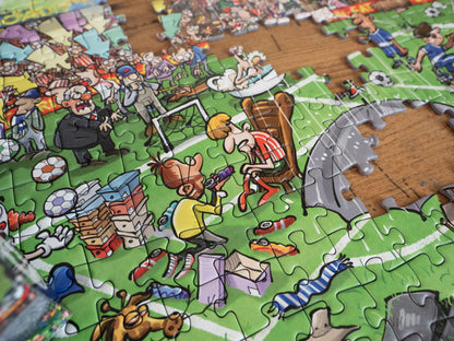 Chaos at The Football Tournament No.25 1000 Piece Jigsaw Puzzle