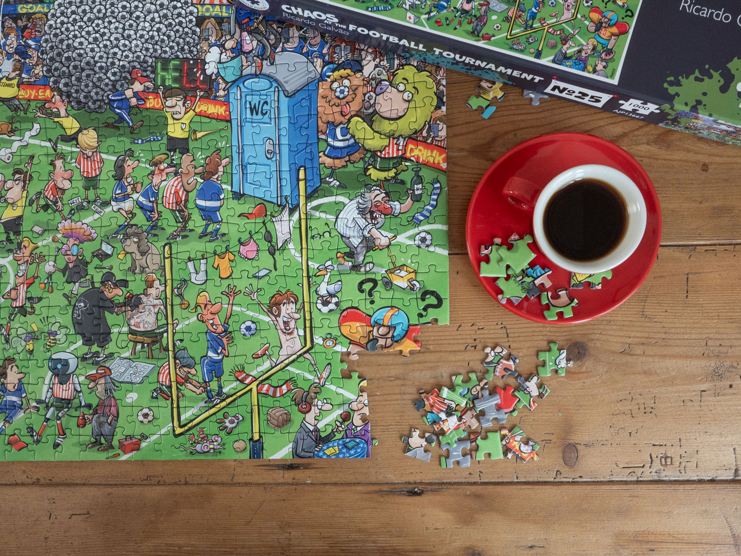 Chaos at The Football Tournament No.25 1000 Piece Jigsaw Puzzle