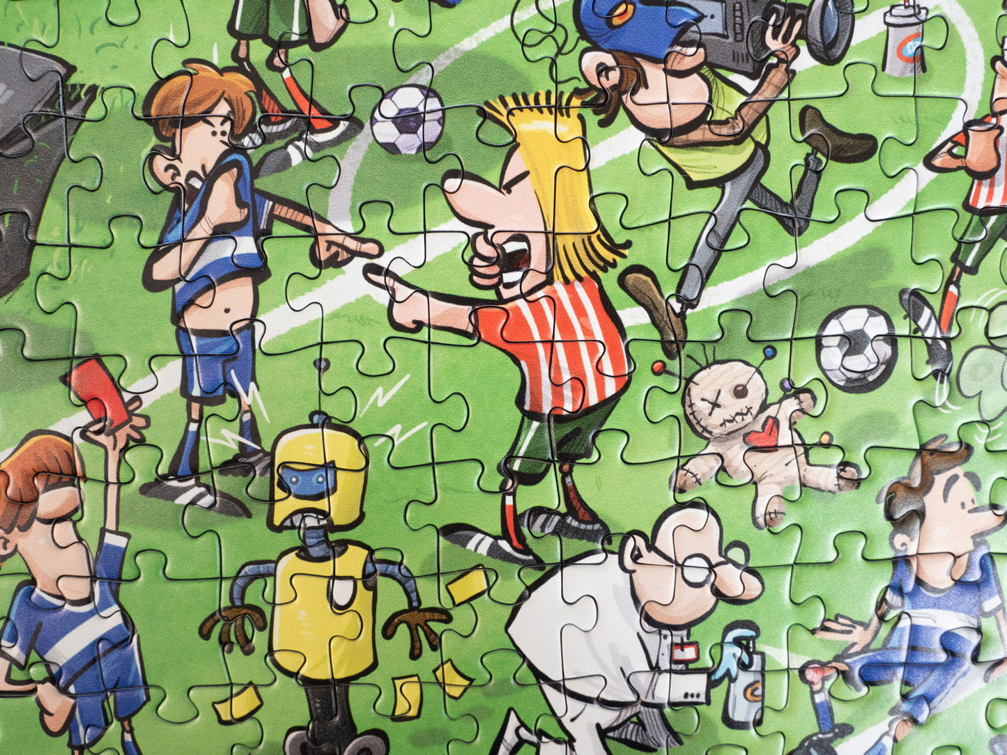 Chaos at The Football Tournament No.25 1000 Piece Jigsaw Puzzle