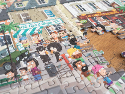 M J Cartoons 3 x 1000 Piece Jigsaw Puzzle Bundle