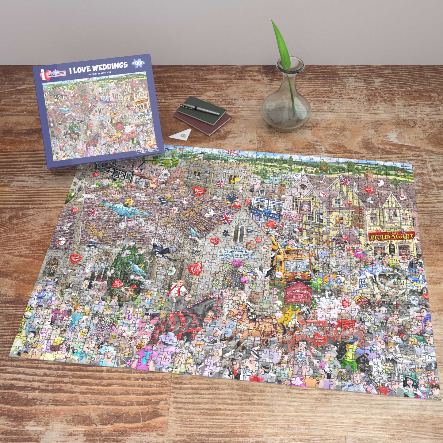 Mike Jupp I Love Weddings 1000 Piece Jigsaw Puzzle