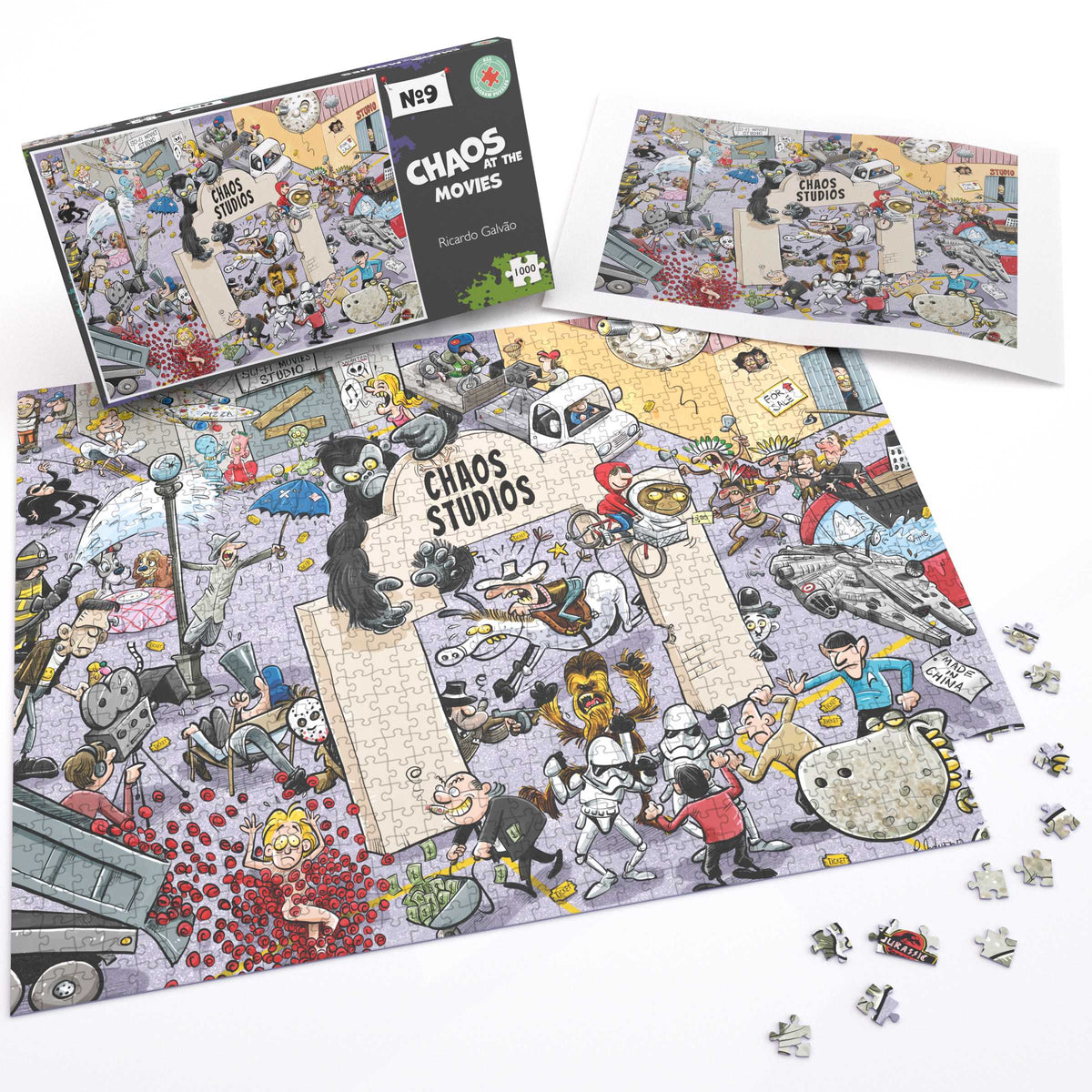 Chaos at the Movies - No.9 1000 Piece Jigsaw Puzzle