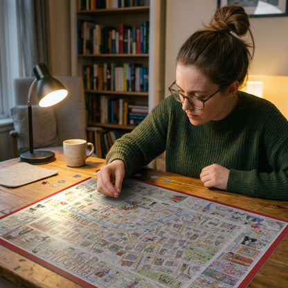Map of London - Tim Bulmer 1000 Piece Jigsaw Puzzle