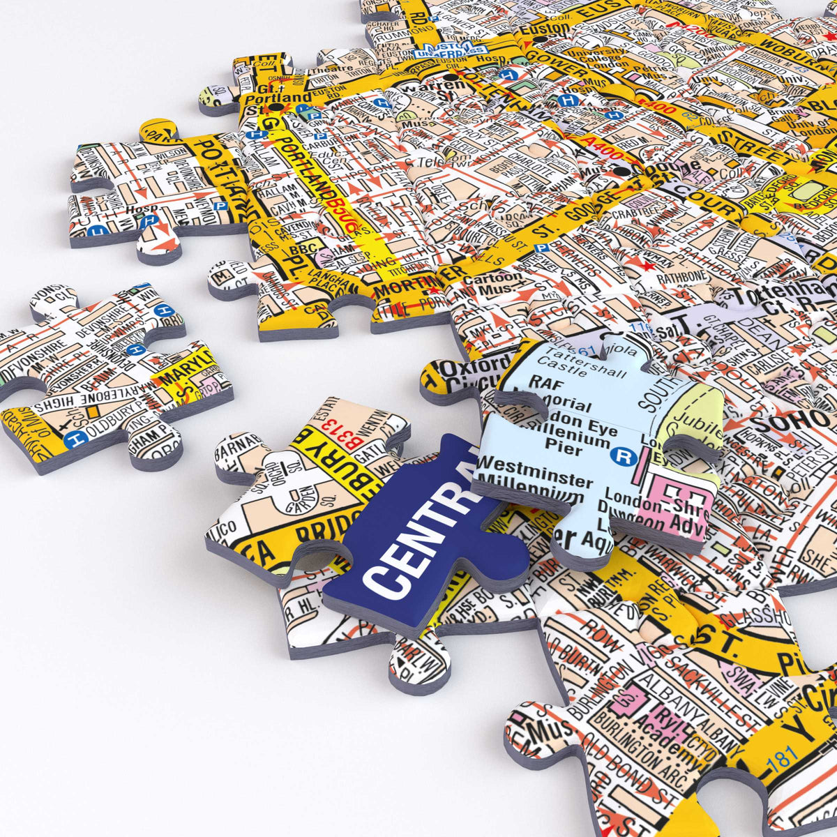A-Z Map of London 1000 or 300 Piece Jigsaw
