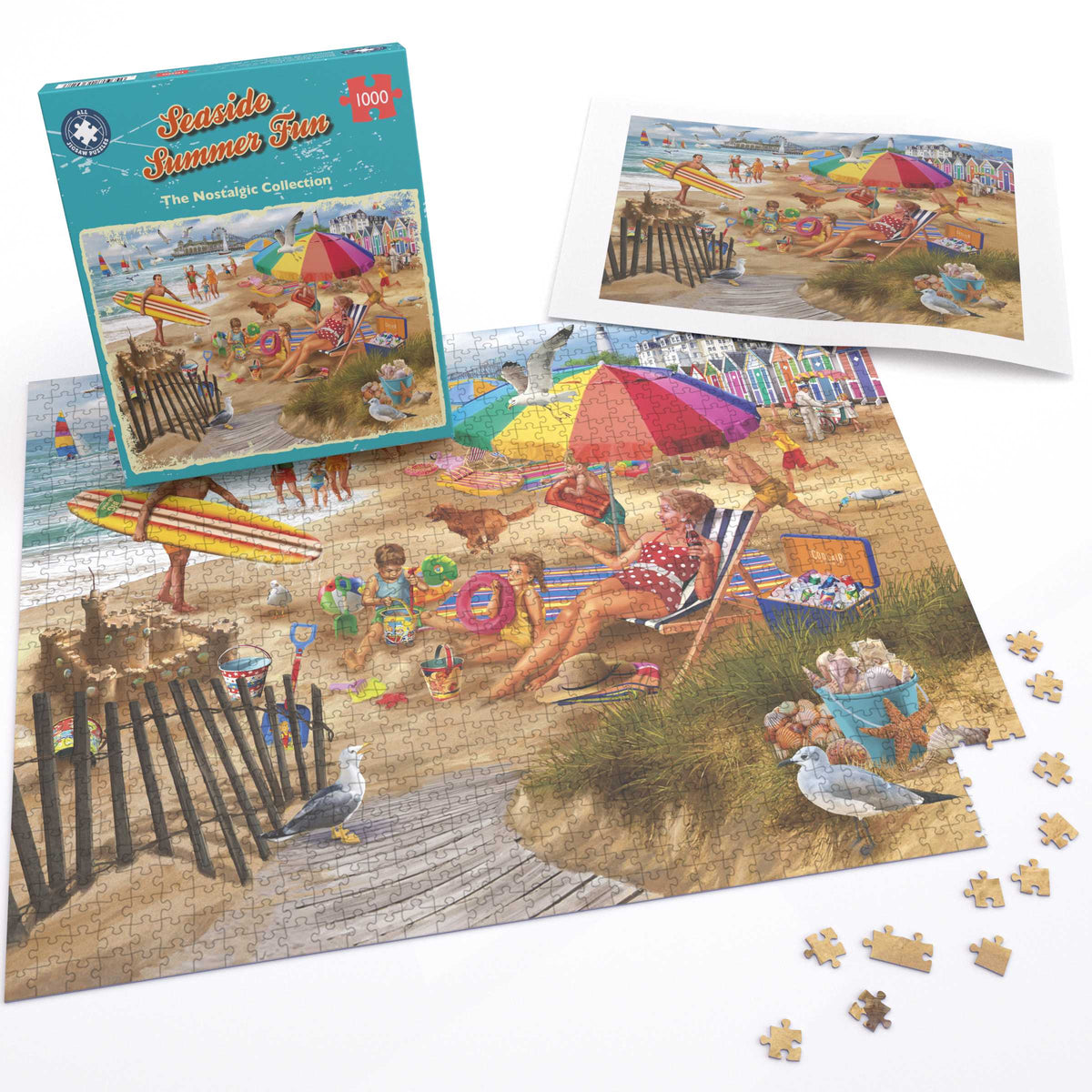 Seaside Summer Fun 1000 Piece Jigsaw Puzzle
