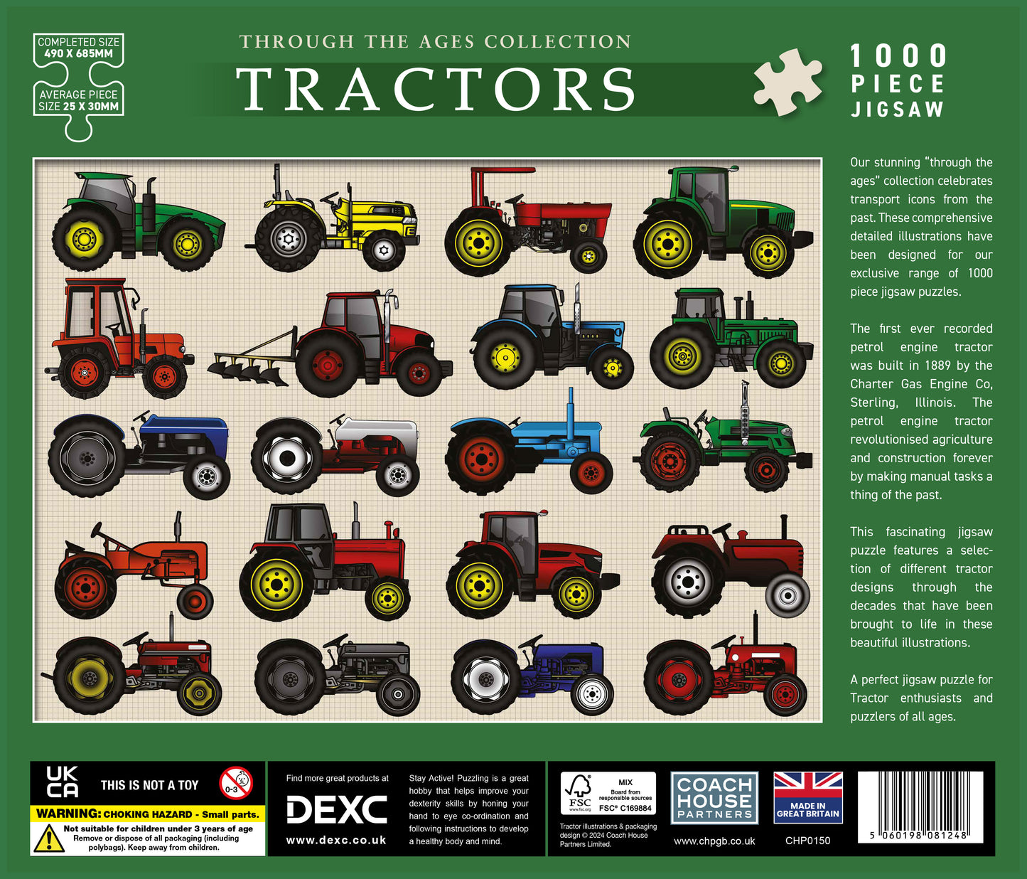 Tractors 1000 Piece Jigsaw Puzzle