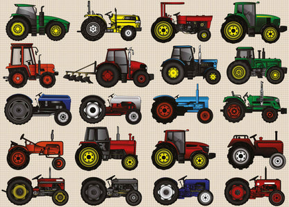 Tractors 1000 Piece Jigsaw Puzzle