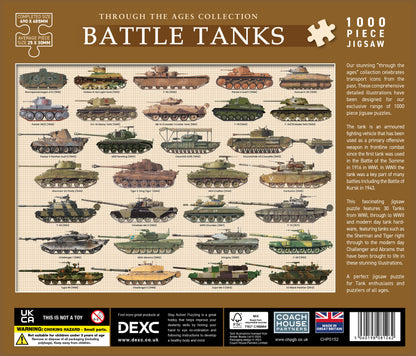 Battle Tanks 1000 Piece Jigsaw Puzzle