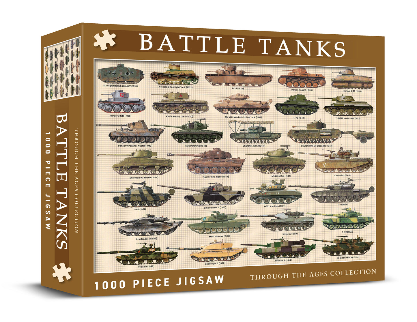 Battle Tanks 1000 Piece Jigsaw Puzzle