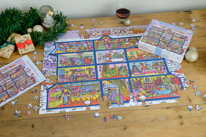 Holly Jolly Christmas House 1000 Piece Jigsaw Puzzle