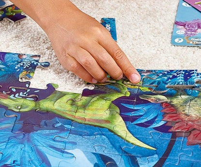 Dinosaur Glow In The Dark 200 Piece Jigsaw Puzzle