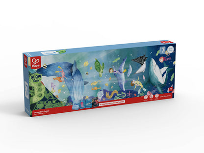 Ocean Life Glow In The Dark 200 Piece Jigsaw Puzzle