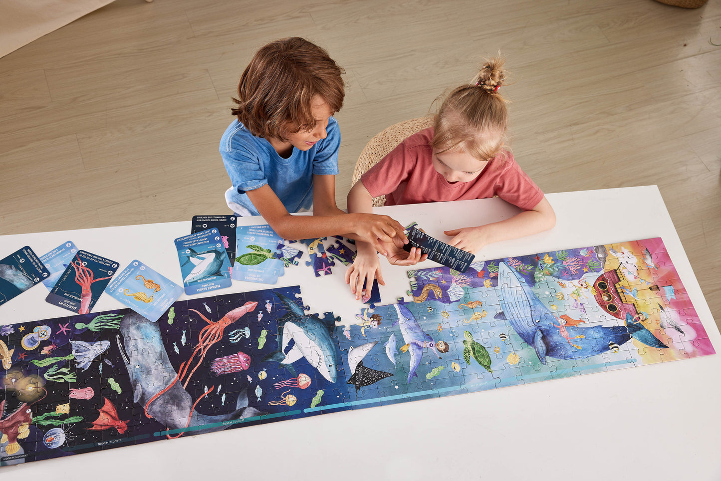 Ocean Life Glow In The Dark 200 Piece Jigsaw Puzzle