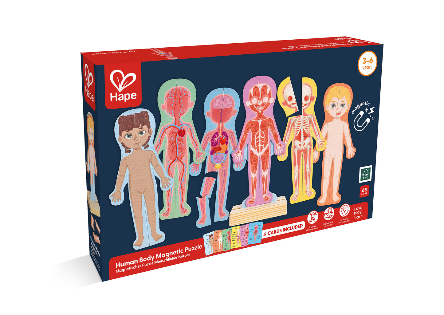 Human Body Magnetic 68 Piece Jigsaw Puzzle