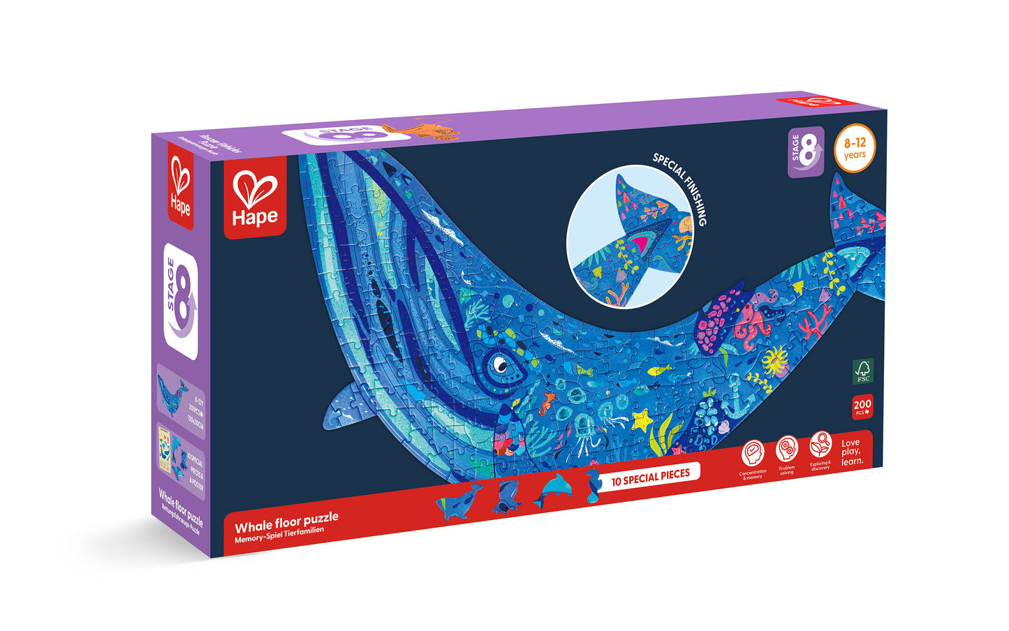 Humpback Whale Shimmer 202 Piece Floor Puzzle