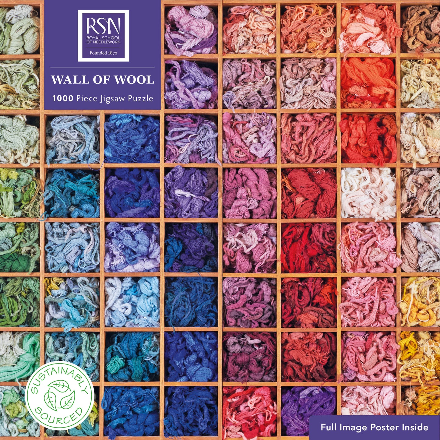 Royal School of Needlework: Wall of Wool 1000 Piece Jigsaw Puzzle