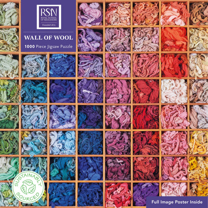 Royal School of Needlework: Wall of Wool 1000 Piece Jigsaw Puzzle