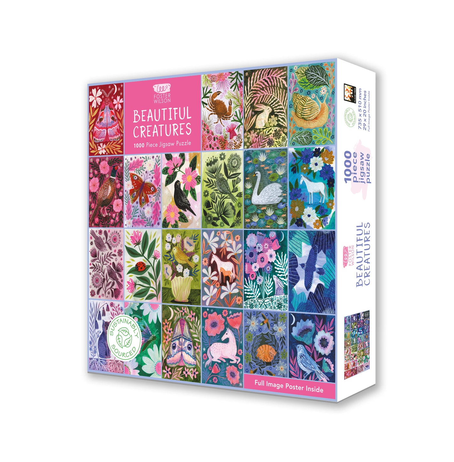 Lee Foster-Wilson: Beautiful Creatures 1000 Piece Jigsaw Puzzle