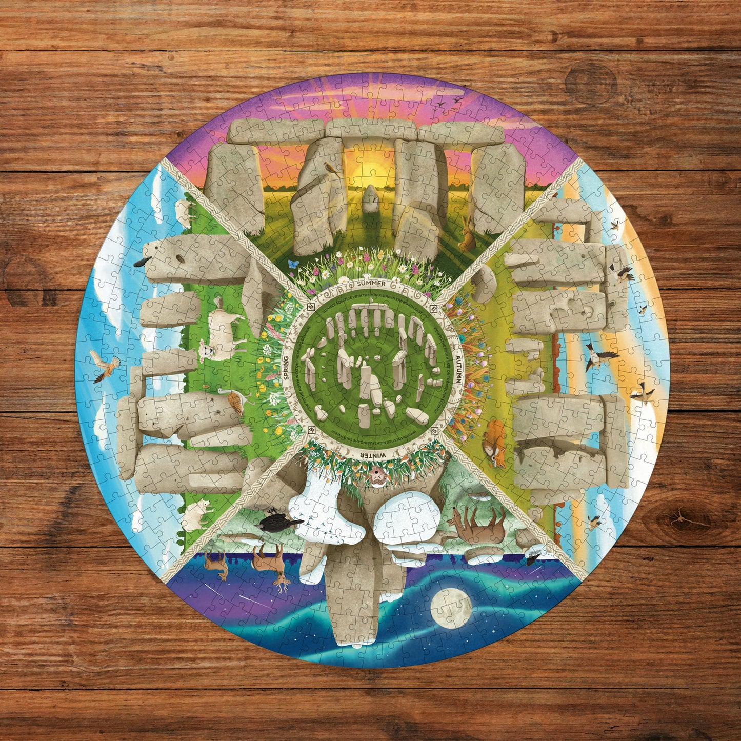 English Heritage Stonehenge 500 Piece Circular Jigsaw Puzzle
