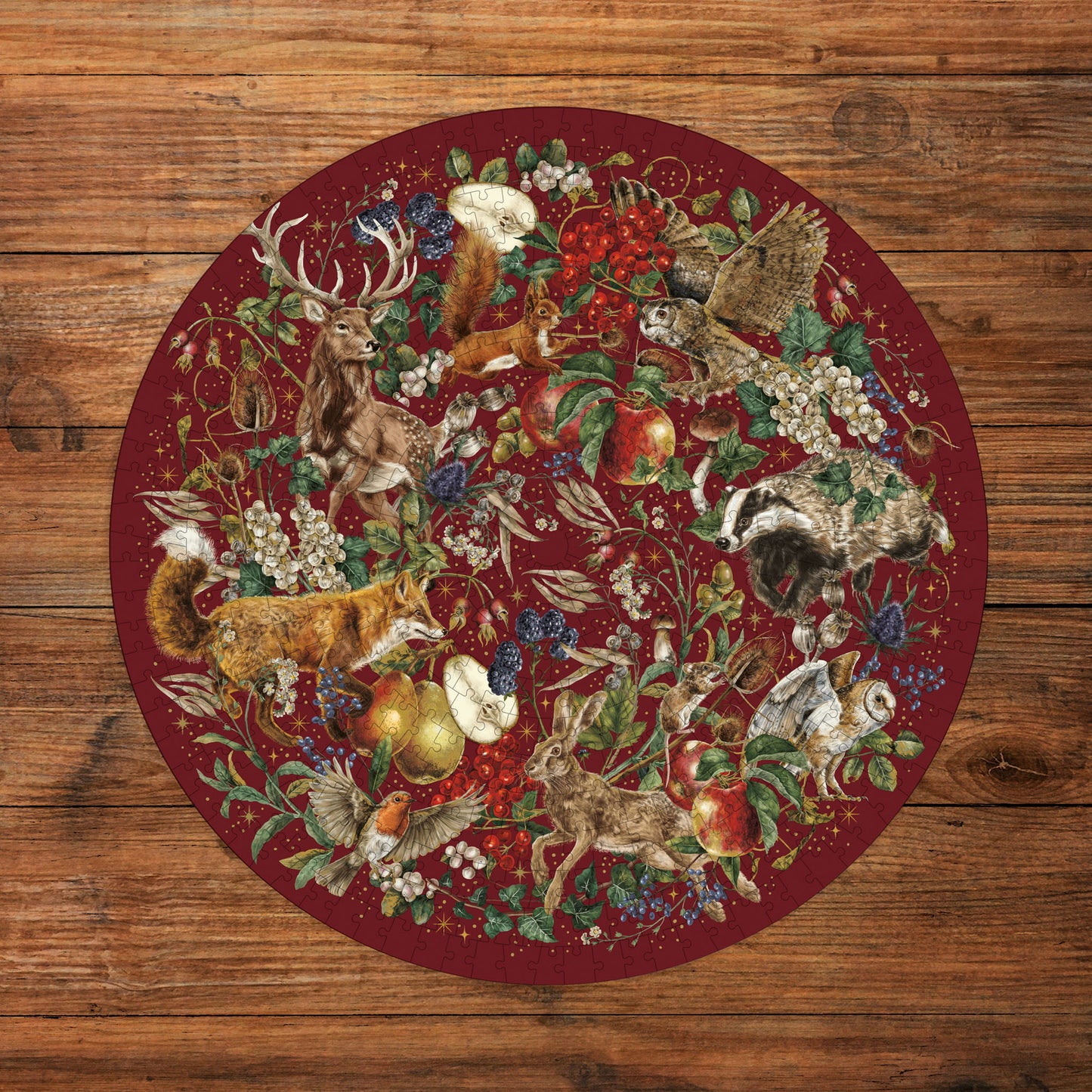 The Art File: Winter Story 500 Piece Circular Jigsaw Puzzle