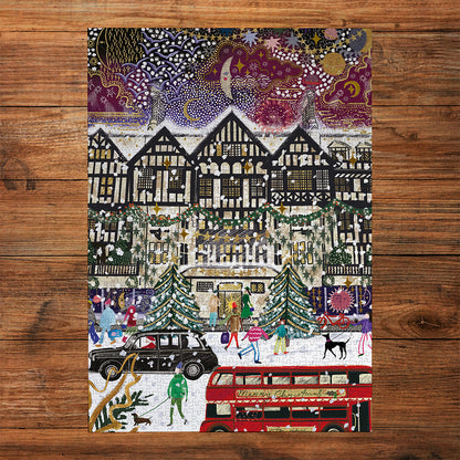 Christmas in London – Emma Frances Grant 3 x 500 Piece Jigsaw Puzzle