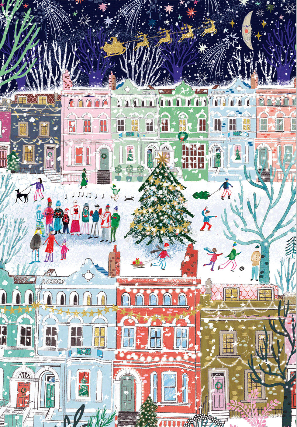 Christmas in London – Emma Frances Grant 3 x 500 Piece Jigsaw Puzzle