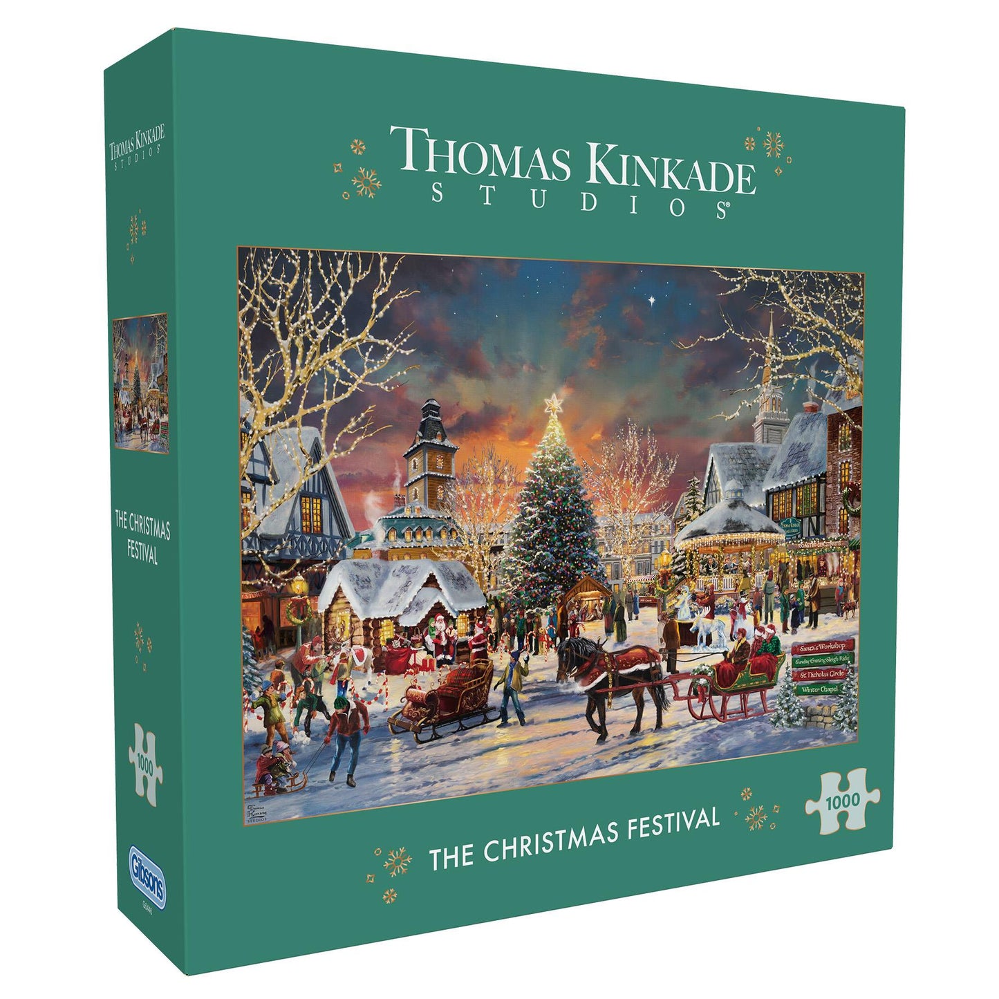 The Christmas Festival – Thomas Kinkade 1000 Piece Jigsaw Puzzle