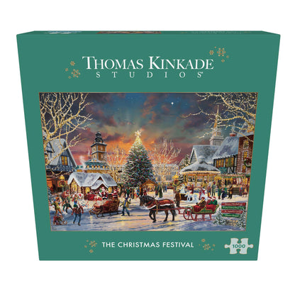 The Christmas Festival – Thomas Kinkade 1000 Piece Jigsaw Puzzle