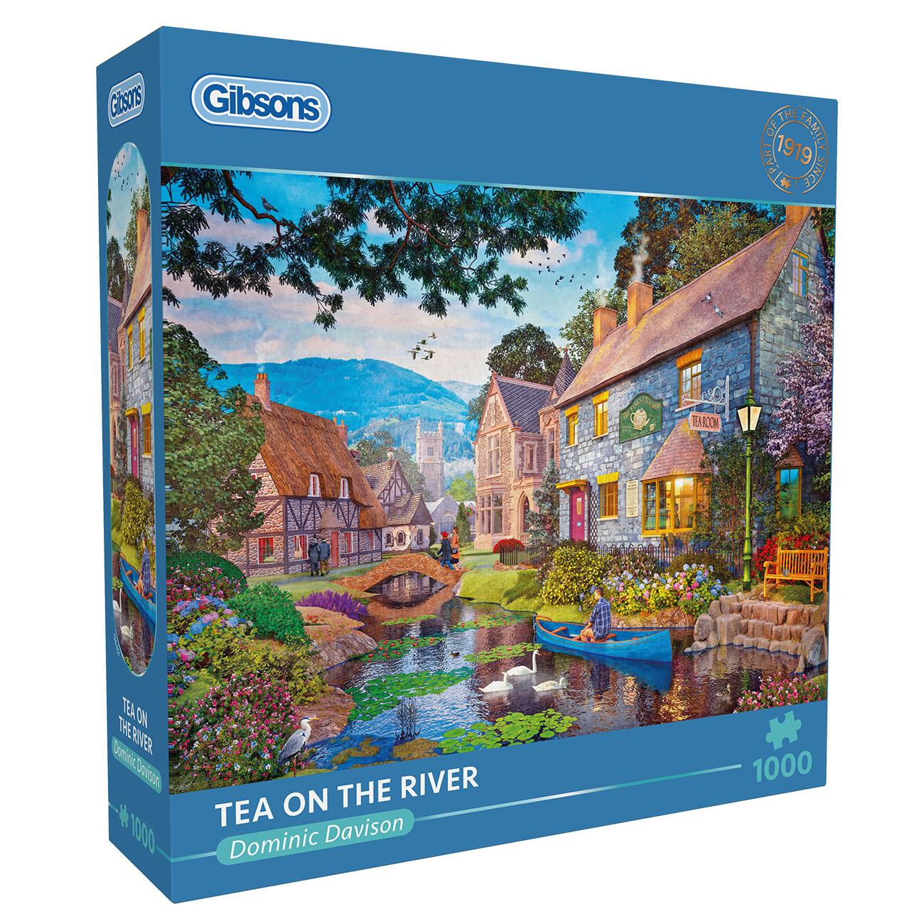 Tea on the River  – Dominic Davison 1000 Piece Jigsaw Puzzle