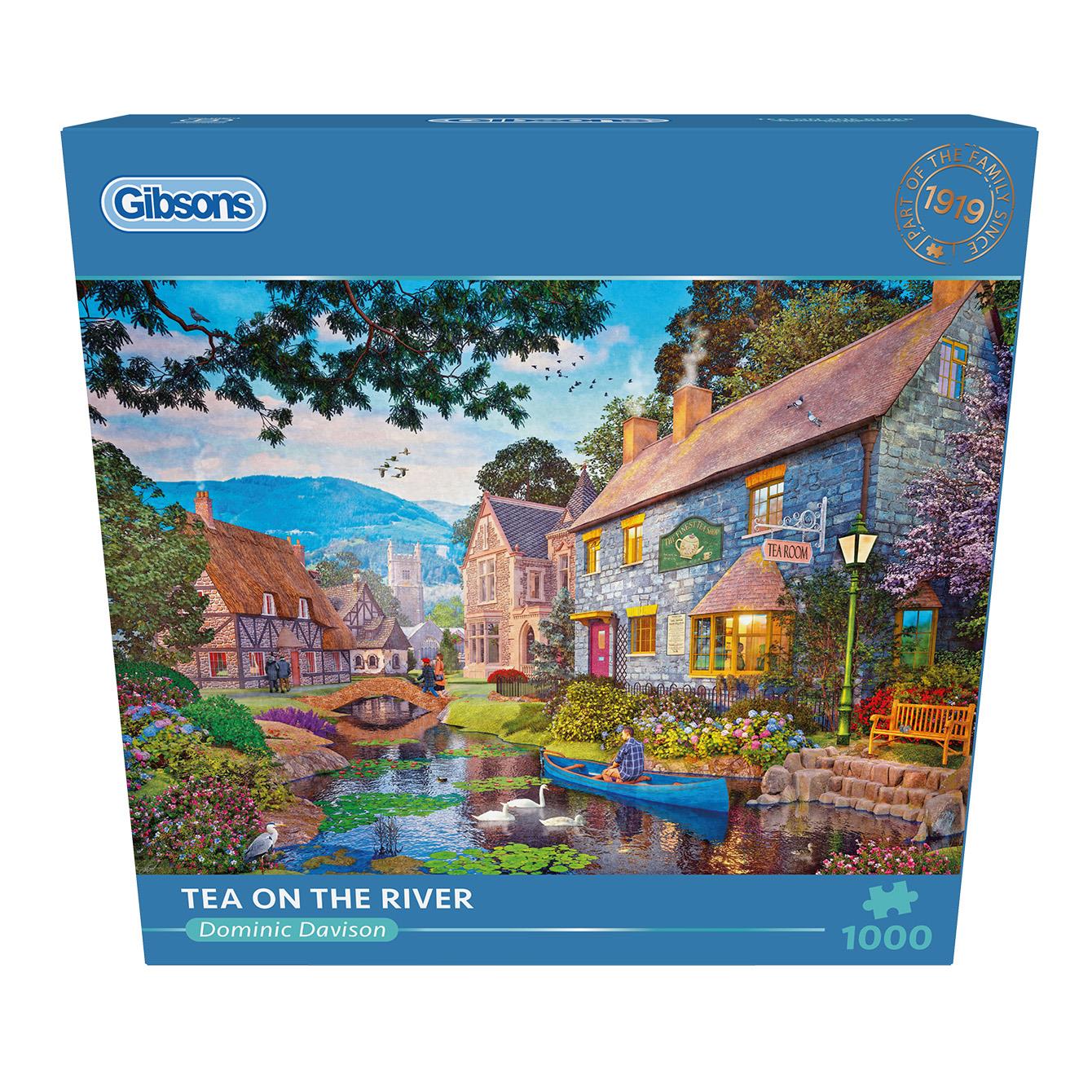 Tea on the River  – Dominic Davison 1000 Piece Jigsaw Puzzle