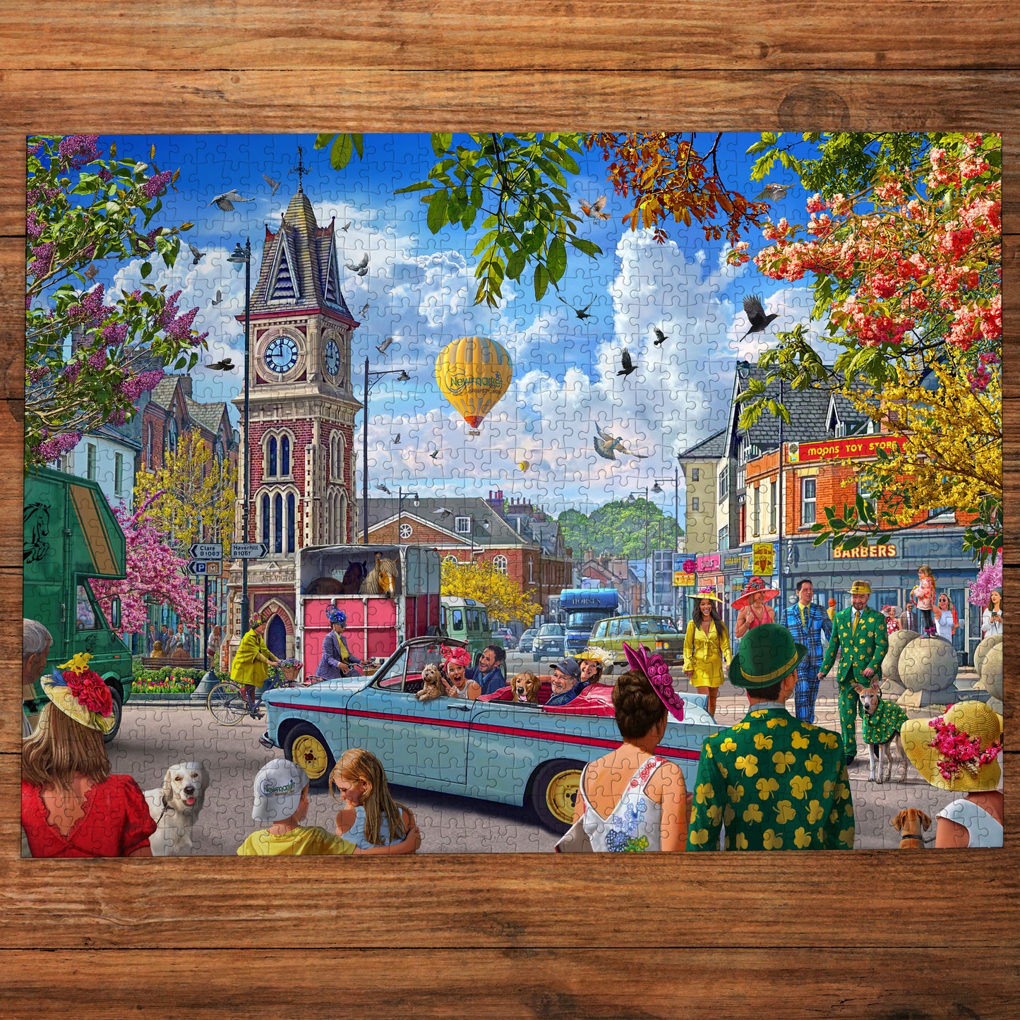 Off to the Races at Newmarket 1000 Piece Jigsaw Puzzle
