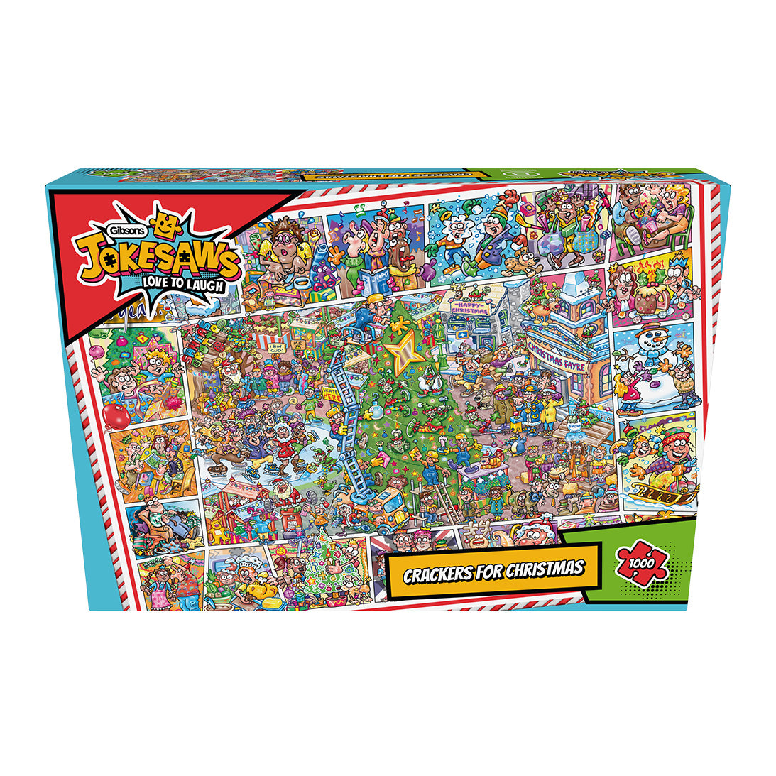 Jokesaws Crackers for Christmas 1000 Piece Jigsaw Puzzle