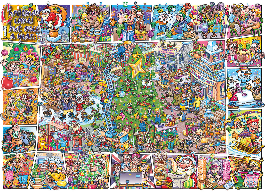 Jokesaws Crackers for Christmas 1000 Piece Jigsaw Puzzle