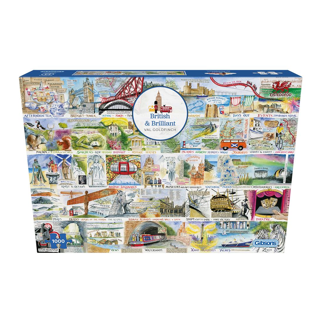 Brilliant & British Val Goldfinch 1000 Piece Jigsaw Puzzle