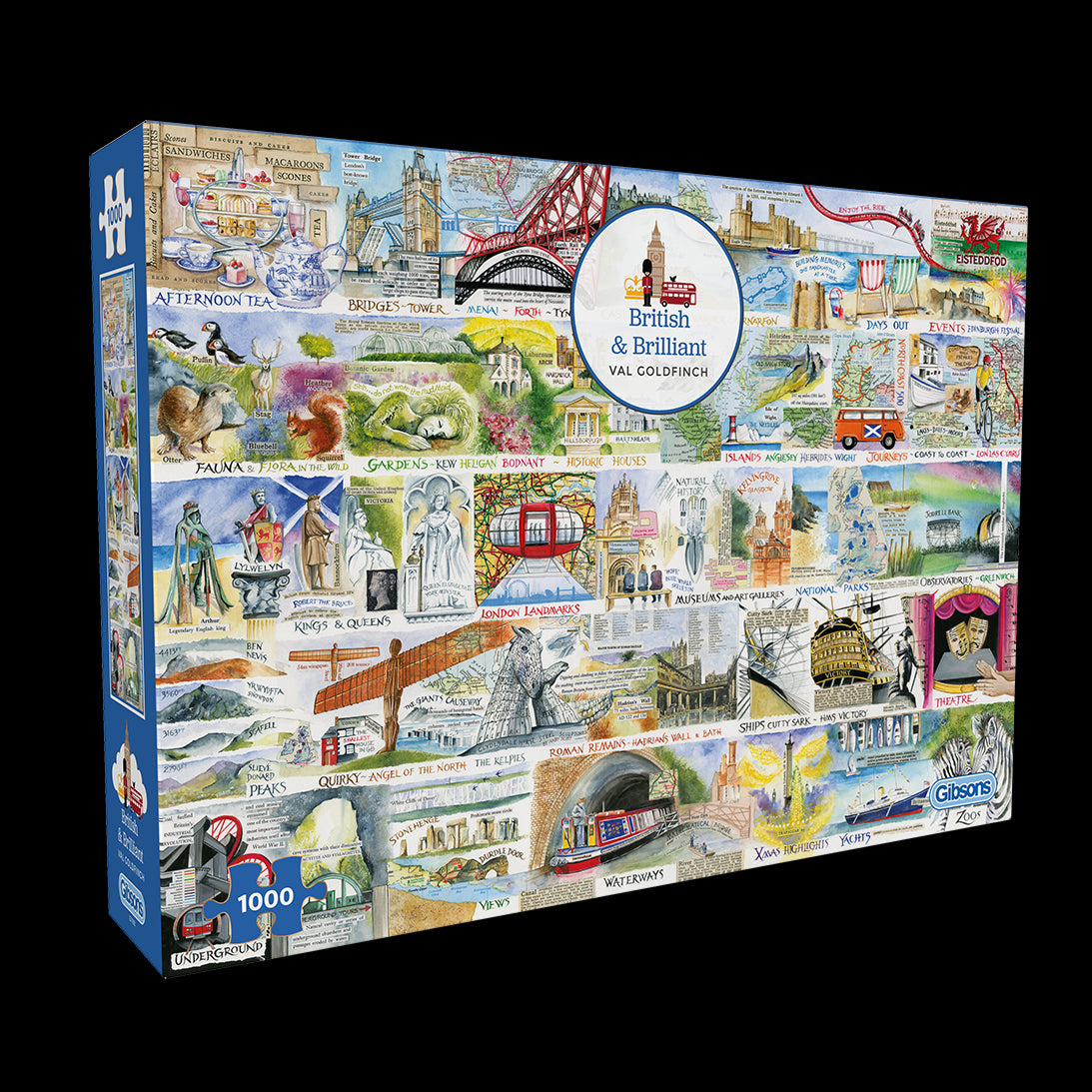 Brilliant & British Val Goldfinch 1000 Piece Jigsaw Puzzle