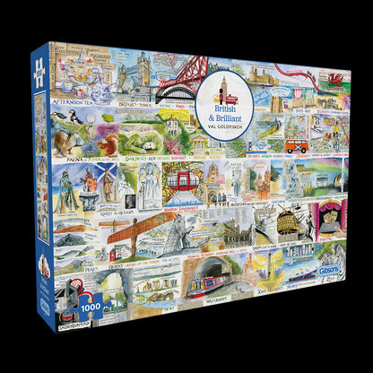 Brilliant & British Val Goldfinch 1000 Piece Jigsaw Puzzle