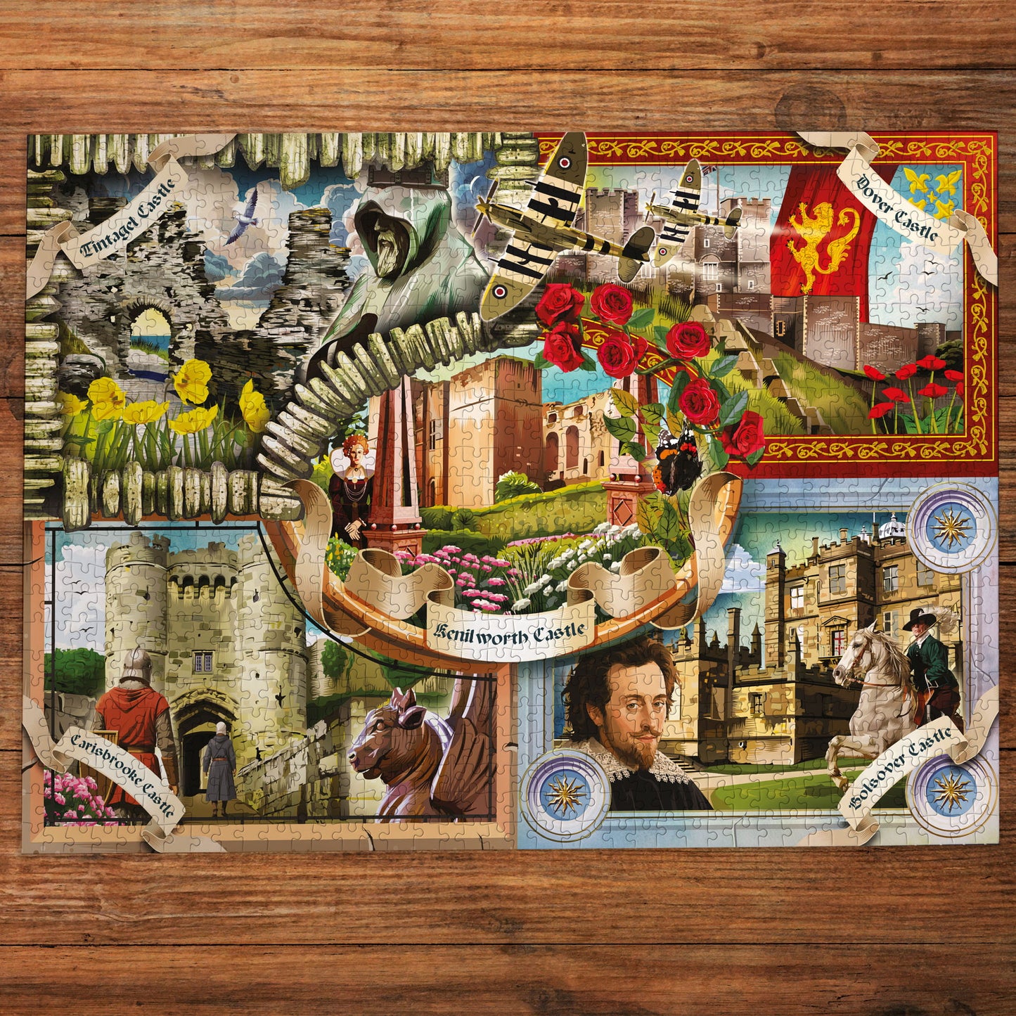 English Heritage: Castles of England 1000 Piece Jigsaw Puzzle