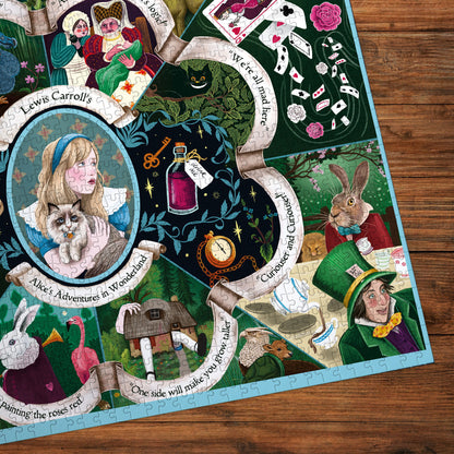 Alice's Adventures in Wonderland 1000 Piece Jigsaw Puzzle