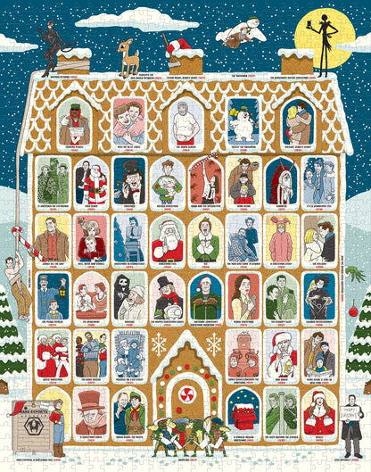 50 Must-Watch Christmas Movies Bucket List 1000 Piece Jigsaw Puzzle