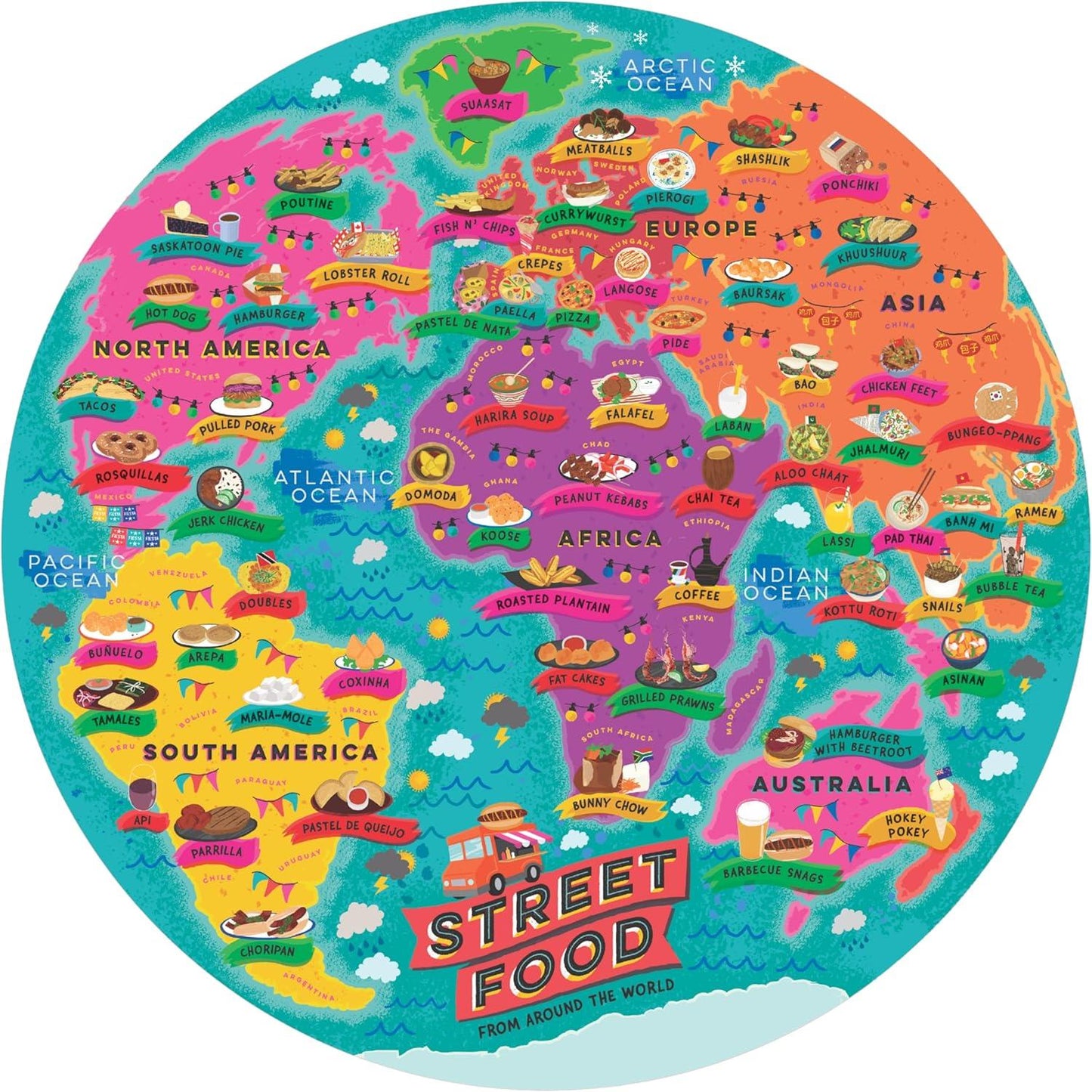 Street Food Lover's 1000 Piece Jigsaw Puzzle