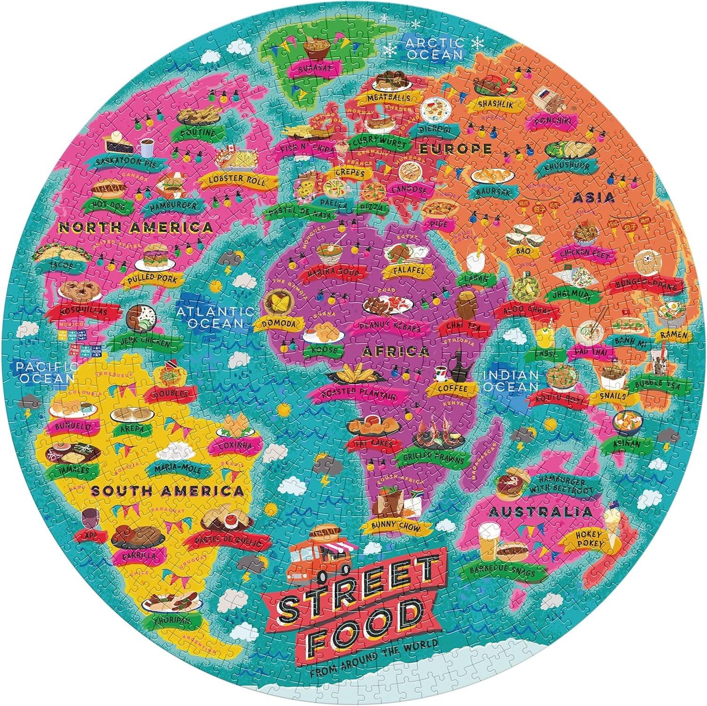 Street Food Lover's 1000 Piece Jigsaw Puzzle