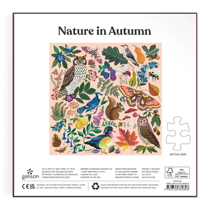 Nature in Autumn 500 Piece Jigsaw Puzzle