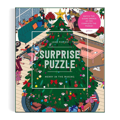 Merry In the Making 1000 Piece Surprise Jigsaw Puzzle
