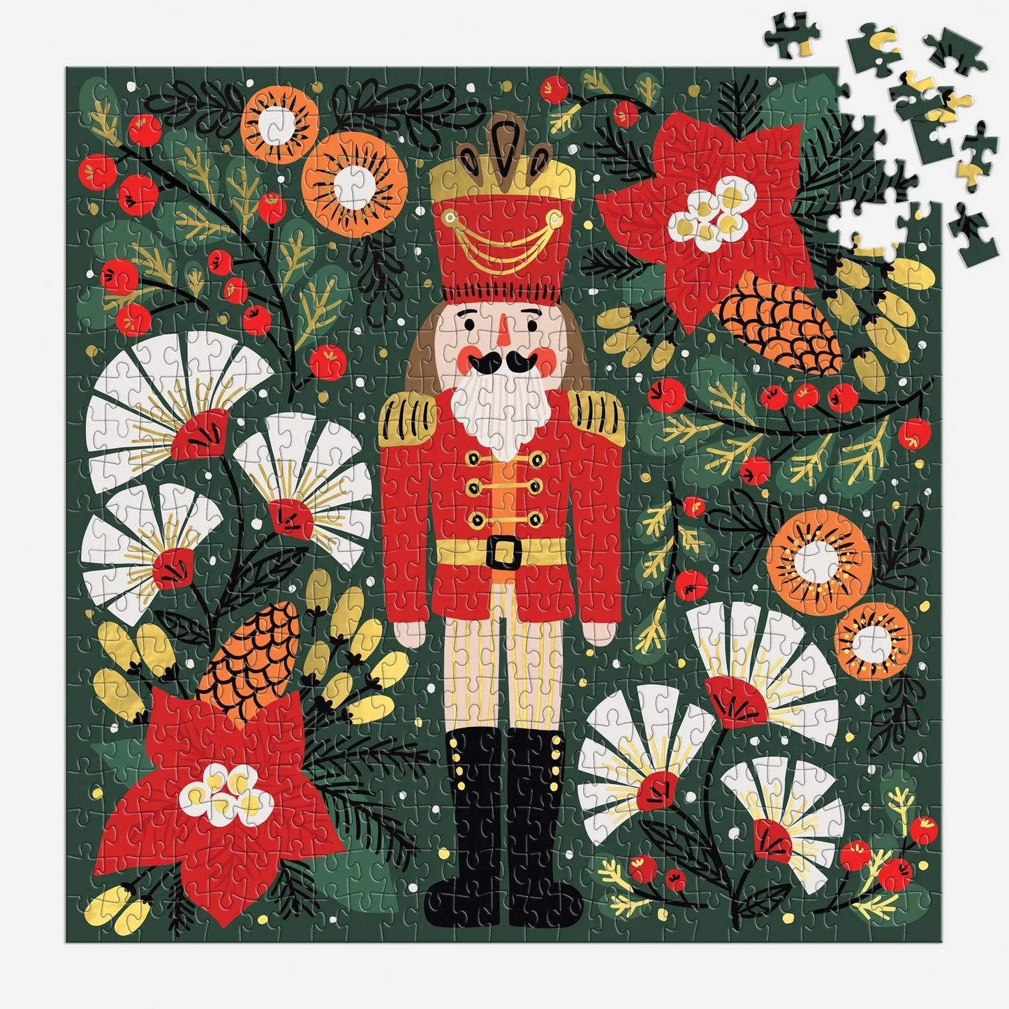 Merry Nutcracker 500 Piece Foil Jigsaw Puzzle