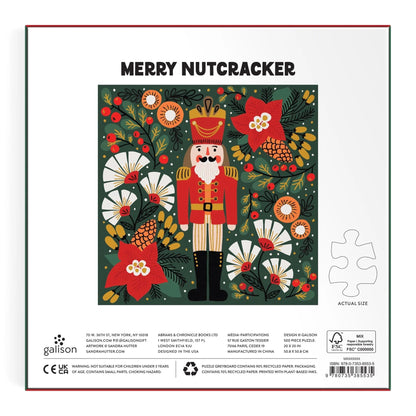 Merry Nutcracker 500 Piece Foil Jigsaw Puzzle