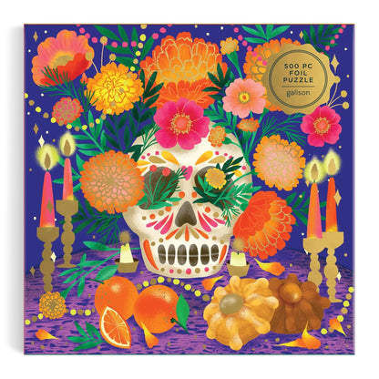 Ofrenda del Día de Muertos 500 Piece Foil Jigsaw Puzzle