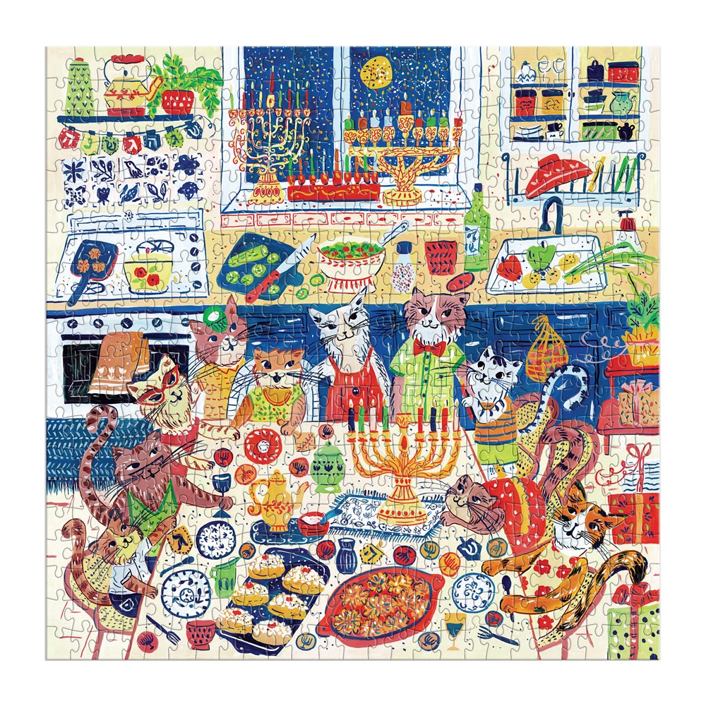 Happy Hanucats 500 Piece Jigsaw Puzzle
