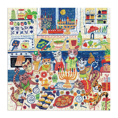 Happy Hanucats 500 Piece Jigsaw Puzzle