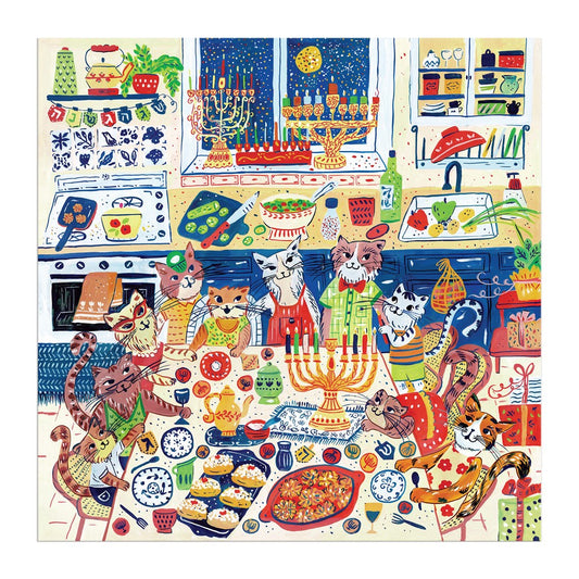Happy Hanucats 500 Piece Jigsaw Puzzle